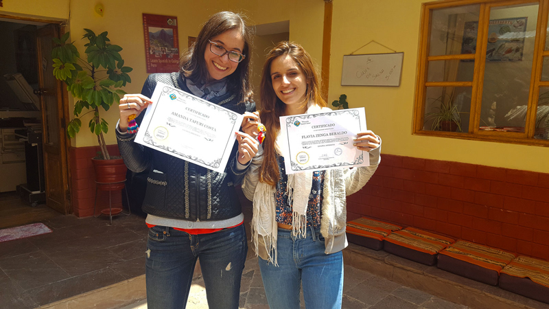 spanish test answers students in cusco peru